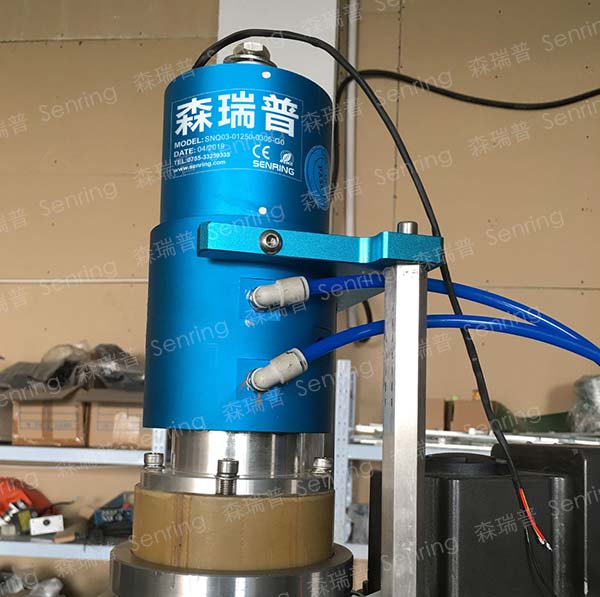 轉(zhuǎn)子法蘭氣動旋轉(zhuǎn)接頭安裝方法(旋轉(zhuǎn)軸是空心)