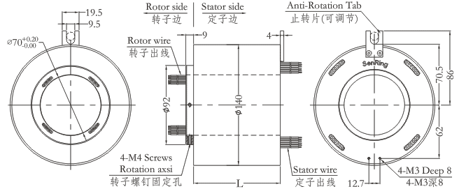 h70140H70140系列過孔導(dǎo)電滑環(huán) 系列滑環(huán)外形圖紙