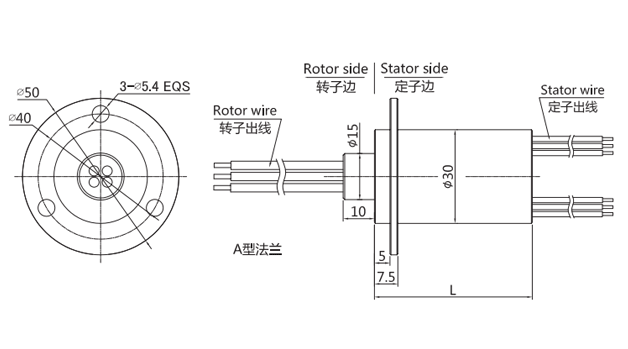 m300M300系列大電流滑環(huán) 系列滑環(huán)外形圖紙