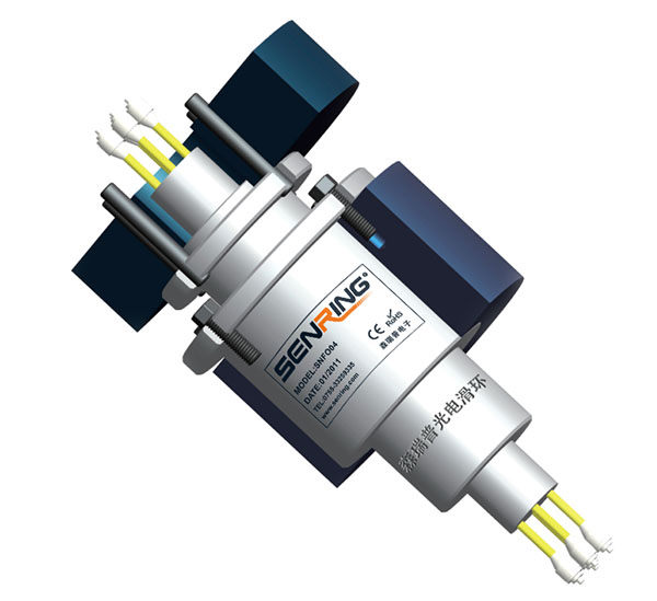 森瑞普光纖滑環(huán)3D安裝圖