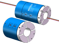 3504006中空50mm 4通路氣電滑環(huán)